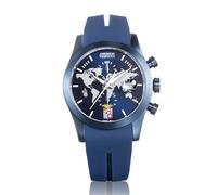 Locman Watch Chronograph Blue Case, Dedicated to the Amerigo Vespucci Ship, blue