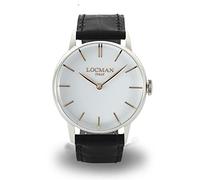 LOCMAN watch man quartz La doce vita 1960 steel case 41mm black strap