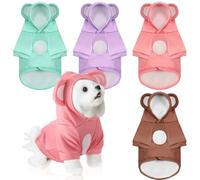 Locmeo 4 Pcs Winter Dog Hoodie Sweatshirts Warm Small Dog Clothes Cute Puppy Hoodie Washable Funny Cat Coat Costume for Doggy Small Medium Dogs Cats Pet Chihuahua Kitten(Xs)
