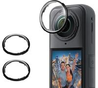 Locofun Camera Protection for Insta360 X5 for Tempered Glass, Premium Lens Protection, Pack of 2 3D Rotating Lens Protection Accessories for Insta360 X5.9H Hardness Individual Camera Protective Film