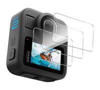 Locofun Screen Protector for GoPro MAX2 for Tempered Glass, 9H Hardness Tempered Glass [Pack of 3], Anti-Scratch Screen Protector Protective Glass, HD Film Screen Protector