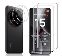 Locofun Screen Protector for Xiaomi 15 Ultra 5G for Tempered Glass, 9H Hardness Tempered Glass Protection Glass and Camera Protection, Anti-Scratch Screen Protector Protective Glass