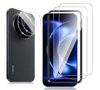Locofun Tempered Glass Film for Xiaomi 17 Ultra and Camera Lens Protection, 9H Hardness Protective Screen Film [2+2 Pieces], Anti-Scratches, No Bubbles