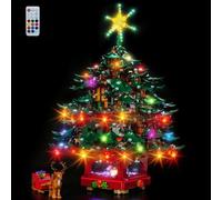 LocoLee Colorful Led Light Set Compatible with Lego 41843 Family Christmas Tree Decoration Led Decoration Lighting Kit Compatible with Lego 41843 Building Blocks Model,Only Lights Set,No Model