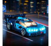 LocoLee Customized Light kit Compatible with Lego 77253 Bugatti Vision GT Hyper Sports Car - No Actual Model Only Lights, LED Lighting Accessories Compatible with Lego Bugatti