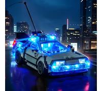 LocoLee Customized Light kit Compatible with Lego 77256 Time Machine from Back to The Future - No Actual Model Only Lights, LED Lighting Accessories Compatible with Lego Delorean