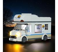 LocoLee LED Light Kit Compatible with Lego 60283 City Great Vehicles Holiday Camper Van, Dynamic LED Lighting Effects, 2 Count, Battery Operated