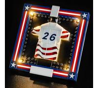 LocoLee LED Light Set Compatible with 2026 U.S. Soccer National Team Jersey LEGO 43033 LED Decoration Lighting Kit Compatible with LEGO 43032 Building Blocks Model Only Lights Set,No Model