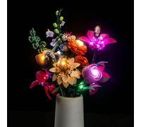LocoLee Led Light Set Compatible with Lego 10342 Pretty Pink Flower Bouquet Led Decoration Lighting Kit Compatible with Lego 10342 Building Blocks Model,Only Lights Set,No Model