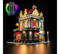 LocoLee Led Light Set Compatible with Lego 10350 Tudor Corner RC Led Decoration Lighting Kit Compatible with Lego 10350 Building Blocks Model,Only Lights Set,No Model