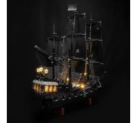 LocoLee Led Light Set Compatible with Lego 10365 Captain Jack Sparrow's Pirate Ship Icons Led Decoration Lighting Kit Compatible with Lego 10365 Building Blocks Model,Only Lights Set,No Model