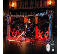 LocoLee Led Light Set Compatible with Lego 10367 Balrog Book Nook Led Decoration Lighting Kit Compatible with Lego 10367 Icons Building Blocks Model,Only Lights Set,No Model