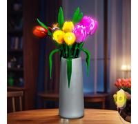 LocoLee Led Light Set Compatible with Lego 11501 Tulip Bouquet Led Decoration Lighting Kit Compatible with Lego The Botanical Collection 11501 Building Blocks Model,Only Lights Set,No Model