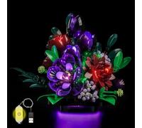 LocoLee LED Light Set compatible with LEGO 11513 Dark Flower Arrangement