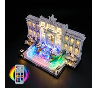 LocoLee Led Light Set Compatible with Lego 21062 Trevi Fountain RGB Led Decoration Lighting Kit Compatible with Lego 21062 Building Blocks Model,Only Lights Set,No Model