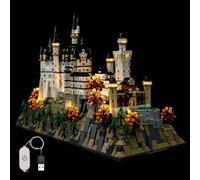 LocoLee Led Light Set Compatible with Lego 21063 Neuschwanstein Castle Led Customized Version Decoration Lighting Kit Compatible with Lego 21063 Building Blocks Model,Only Lights Set,No Model