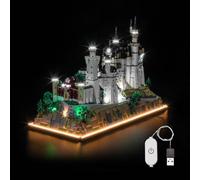 LocoLee Led Light Set Compatible with Lego 21063 Neuschwanstein Castle Led Decoration Lighting Kit Compatible with Lego 21063 New Swan Castle Building Blocks Model,Only Lights Set,No Model