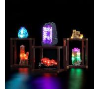 LocoLee Led Light Set Compatible with Lego 21362 Mineral Collection Led Decoration Lighting Kit Compatible with Lego 21362 Building Blocks Model,Only Lights Set,No Model