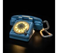 LocoLee Led Light Set Compatible with Lego 31174 Retro Telephone Led Decoration Lighting Kit Compatible with Lego 31174 Creator 3-in-1 Building Blocks Model,Only Lights Set,No Model
