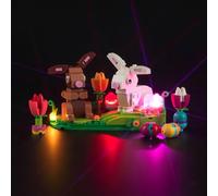 LocoLee Led Light Set Compatible with Lego 40523 Easter Rabbits Led Decoration Lighting Kit Compatible with Lego 40523 Building Blocks Model,Only Lights Set,No Model