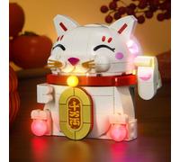 LocoLee Led Light Set Compatible with Lego 40813 Lucky Cat Led Decoration Lighting Kit Compatible with Lego 40813 Building Blocks Model,Only Lights Set,No Model
