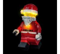 LocoLee Led Light Set Compatible with Lego 40820 Up-Scaled Santa Minifigure Led Decoration Lighting Kit Compatible with Lego 40820 Building Blocks Model,Only Lights Set,No Model