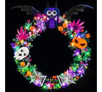 LocoLee Led Light Set Compatible with Lego 40825 Halloween Wreath Led Decoration Lighting Kit Compatible with Lego 40825 Building Blocks Model,Only Lights Set,No Model (Flashing Light)
