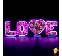 LocoLee Led Light Set Compatible with Lego 40867 Love Letters Led Decoration Lighting Kit Compatible with Lego 40867 Building Blocks Model,Only Lights Set,No Model