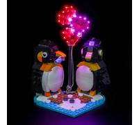 LocoLee LED Light Set Compatible with LEGO 40886 Penguins in Love LED Decoration Lighting Kit Compatible with LEGO 40886 Building Blocks Model Lighting Kit Only, Model Not Included