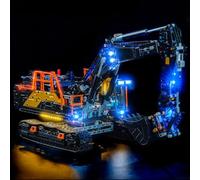 LocoLee Led Light Set Compatible with Lego 42215 Volvo EC500 Hybrid Excavator Led Decoration Lighting Kit Compatible with Lego Technic 42215 Building Blocks Model,Only Lights Set,No Model