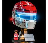 LocoLee LED Light Set Compatible with LEGO 43014 Scuderia Ferrari HP Charles Leclerc Helmet LED Decoration Lighting Kit Only Lights Set,No Model (43014-Standard Version)