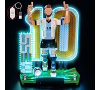 LocoLee LED Light Set Compatible with LEGO 43015 Lionel Messi - Soccer Legend LED Decoration Lighting Kit Compatible with LEGO 43015 Building Blocks Model Only Lights Set,No Model