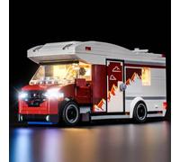 LocoLee Led Light Set Compatible with Lego 60454 Holiday Adventure Camper Van Led Decoration Lighting Kit Compatible with Lego 60454 Building Blocks Model,Only Lights Set,No Model