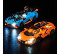 LocoLee Led Light Set Compatible with Lego 77238 Lamborghini Revuelto & Huracán STO Led Decoration Lighting Kit Compatible with Lego 77238 Building Blocks Model,Only Lights Set,No Model