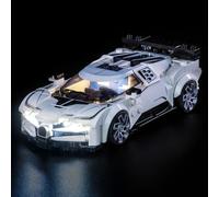 LocoLee Led Light Set Compatible with Lego 77240 Bugatti Centodieci Hyper Sports Car Led Decoration Lighting Kit Compatible with Lego 77240 Building Blocks Model,Only Lights Set,No Model
