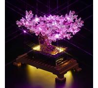 LocoLee Led Light Set Compatible with Lego Bonsai Tree (Pink) Customized Led Decoration Lighting Kit Compatible with Lego 10281 Building Blocks Model,Only Lights Set,No Model