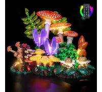 LocoLee LED Light Set Compatible with LEGO Botanicals Woodland Mushrooms, Decoration Lighting Kit Compatible with LEGO 11505 Woodland Mushrooms Blocks Model, No Model (11505-RC Version)