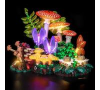 LocoLee LED Light Set Compatible with LEGO Botanicals Woodland Mushrooms, Decoration Lighting Kit Compatible with LEGO 11505 Woodland Mushrooms Blocks Model, No Model (11505-RC Version)
