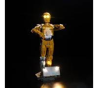LocoLee Led Light Set Compatible with Lego C-3PO Led Decoration Lighting Kit Compatible with Lego 75398 Building Blocks Model,Only Lights Set,No Model (Standard Version)