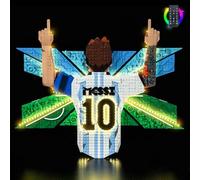 LocoLee LED Light Set Compatible with LEGO Editions Lionel Messi-Celebration, Decoration Lighting Kit Compatible with LEGO 43018 Building Blocks, Only Lights Set, No Model (43018-RC Version)