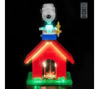 LocoLee LED Light Set Compatible with LEGO Ideas Peanuts: Snoopy's Doghouse, Decoration Lighting Kit Compatible with LEGO 21368 Peanuts: Snoopy's Doghouse, No Model (21368-RC Version)