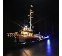 LocoLee Led Light Set Compatible with Lego Jaws Led Decoration Lighting Kit Compatible with Lego 21350 Building Blocks Model,Only Lights Set,No Model (Standard Version)