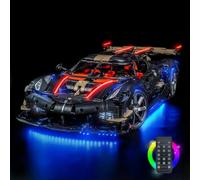 LocoLee LED Light Set Compatible with LEGO Koenigsegg Sadair's Spear Megacar, Decoration Lighting Kit Compatible with LEGO 42232 Spear Megacar, Blocks Model, No Model (42232-RC Version)
