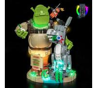 LocoLee LED Light Set Compatible with LEGO Shrek,Donkey & Puss in Boots,Decoration Lighting Kit Compatible with LEGO 72423 Shrek,Donkey Puss in Boots Blocks Model,No Model (72423-RC Version)