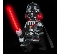 LocoLee LED Light Set Compatible with LEGO Up-Scaled Darth Vader Minifigure, Decoration Lighting Kit Compatible with LEGO 75461 Blocks Model, Only Lights Set, No Model