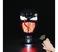 LocoLee Led Light Set for Lego Venom, Decoration Lighting Kit for Lego 76187 Venom Mask Building Blocks Collectible Model,Creative Gifts DIY Toys (Voice Control Version)