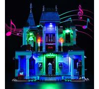 LocoLee Led Music Version Light Set Compatible with Lego 31167 Haunted Mansion Led Decoration Lighting Kit Compatible with Lego 3-in-1 31167 Building Blocks Model,Only Lights Set,No Model