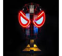 LocoLee Light Control Version Led Light Set Compatible with Lego 76329 Miles Morales' Mask Led Decoration Lighting Kit Compatible with Lego 76329 Building Blocks Model,Only Lights Set,No Model