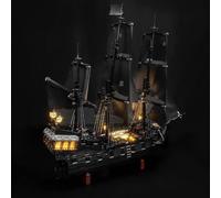 LocoLee Light kit Compatible with Lego 10365 Captain Jack Sparrow's Pirate Ship - No Model Only Light, LED Lighting Accessories Compatible with Lego Black Pearl Icons (Standard Version)