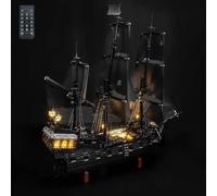 LocoLee Light kit Compatible with Lego 10365 Captain Jack Sparrow's Pirate Ship - No Model Only Light, LED Lighting Accessories Compatible with Lego Black Pearl Icons (RC Version)